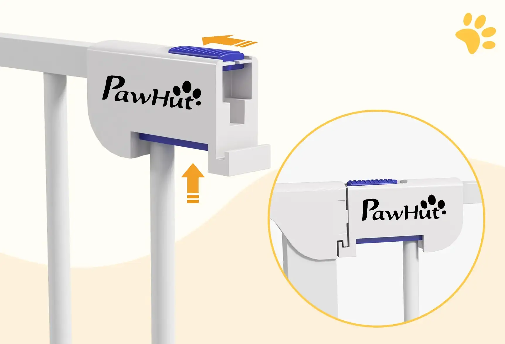 Защитный барьер для собак PawHut D06-186V01WT (White) - 6