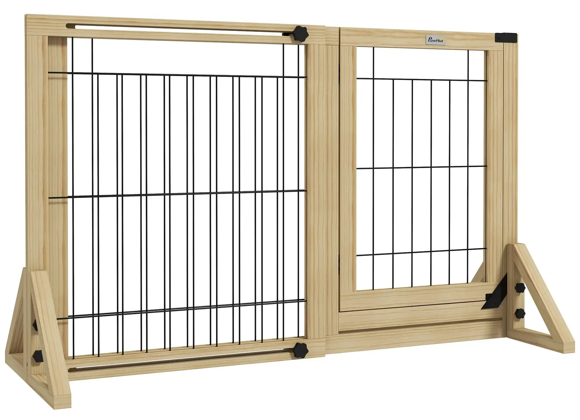 Bariera de siguranta pentru caini PawHut D06-191V00ND (Natural) - 2