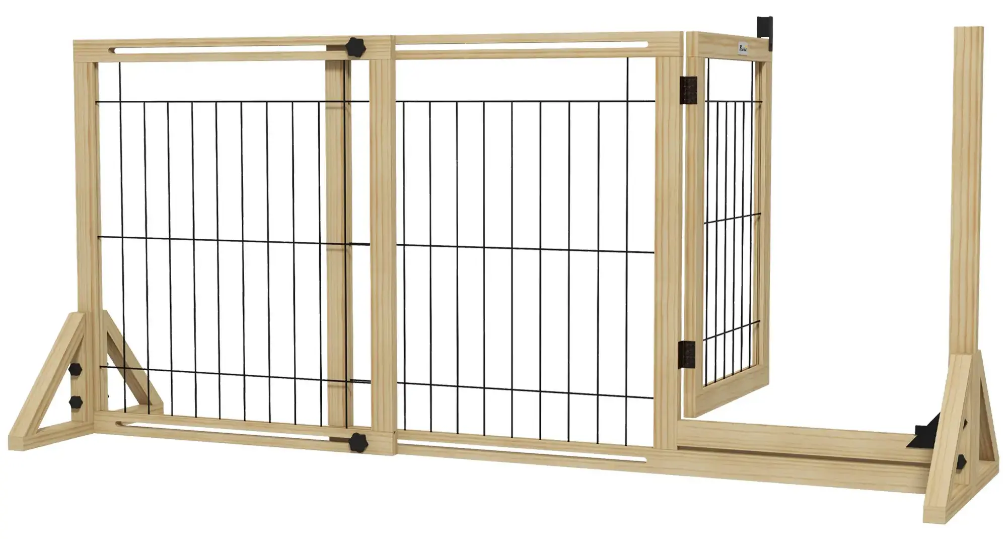 Bariera de siguranta pentru caini PawHut D06-191V00ND (Natural)