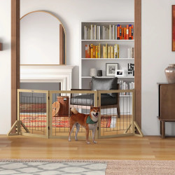 Защитный барьер для собак PawHut D06-193V00ND (Natural) Thumb