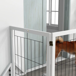 Bariera de siguranta pentru caini PawHut D06-193V01WT (White) Thumb