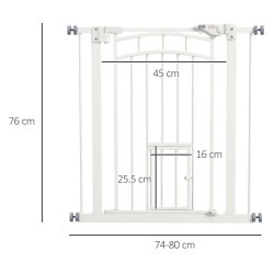 Защитный барьер для собак PawHut D06-212V00WT (White) Thumb