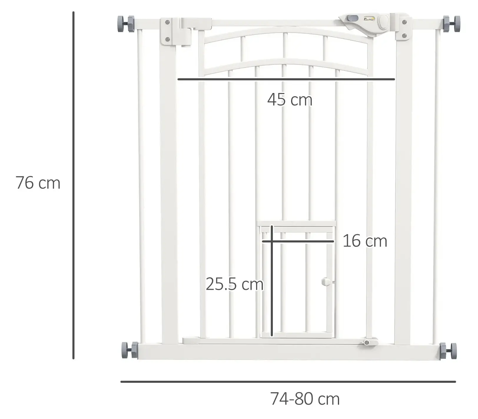 Защитный барьер для собак PawHut D06-212V00WT (White) - 4