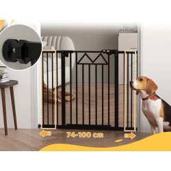 Bariera de siguranta pentru caini PawHut D06-216V00BK (Black) Thumb