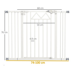 Защитный барьер для собак PawHut D06-216V00WT (White) Thumb