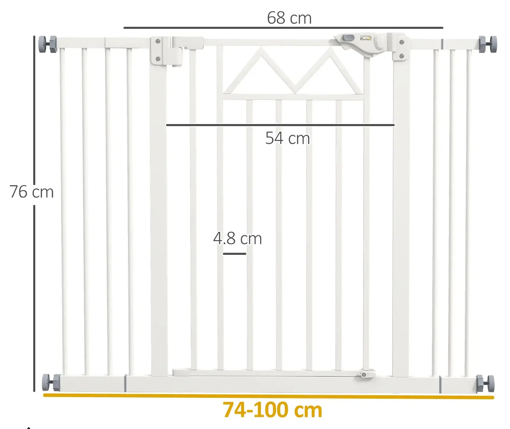 Защитный барьер для собак PawHut D06-216V00WT (White) - 4