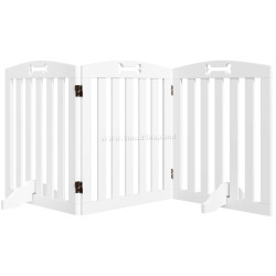 Bariera de siguranta pentru caini PawHut D06-244V00WT (White)
