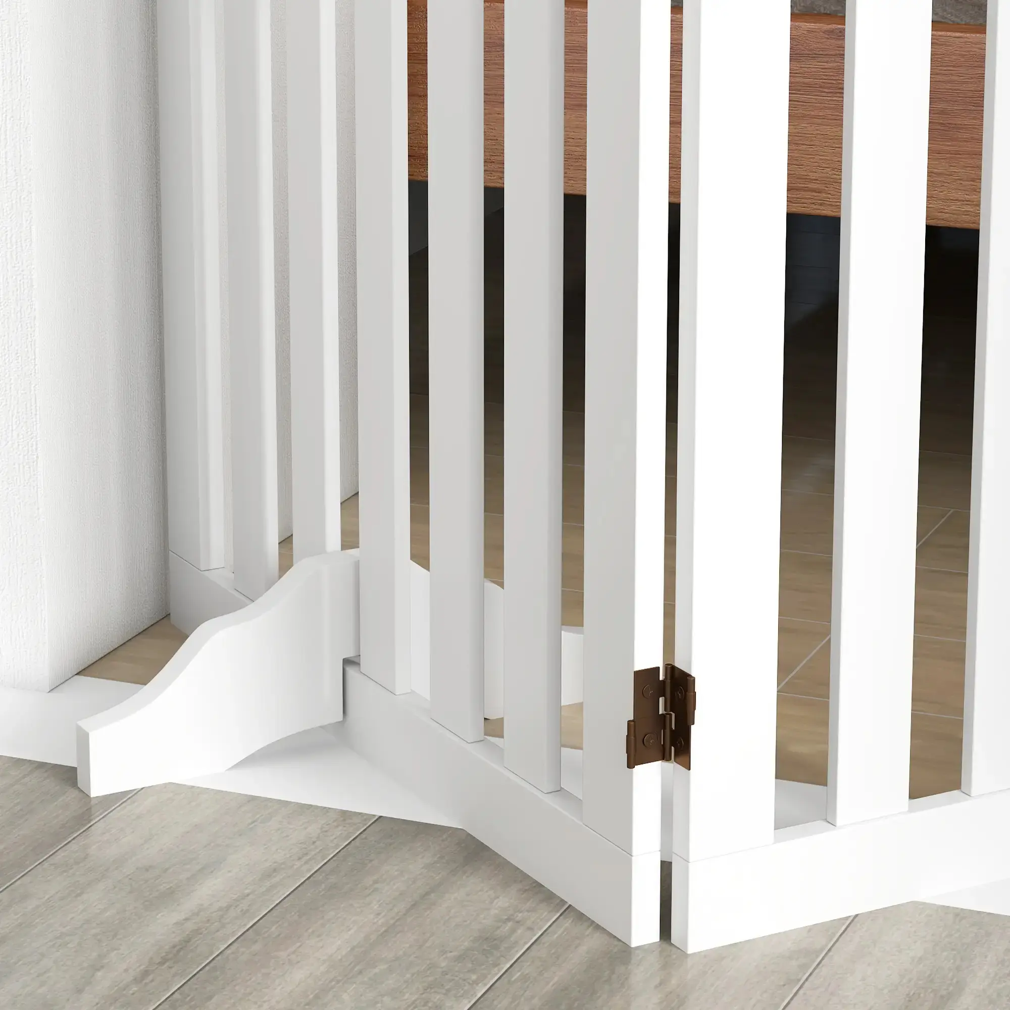 Bariera de siguranta pentru caini PawHut D06-244V00WT (White) - 6
