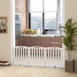 Bariera de siguranta pentru caini PawHut D06-244V00WT (White) Thumb