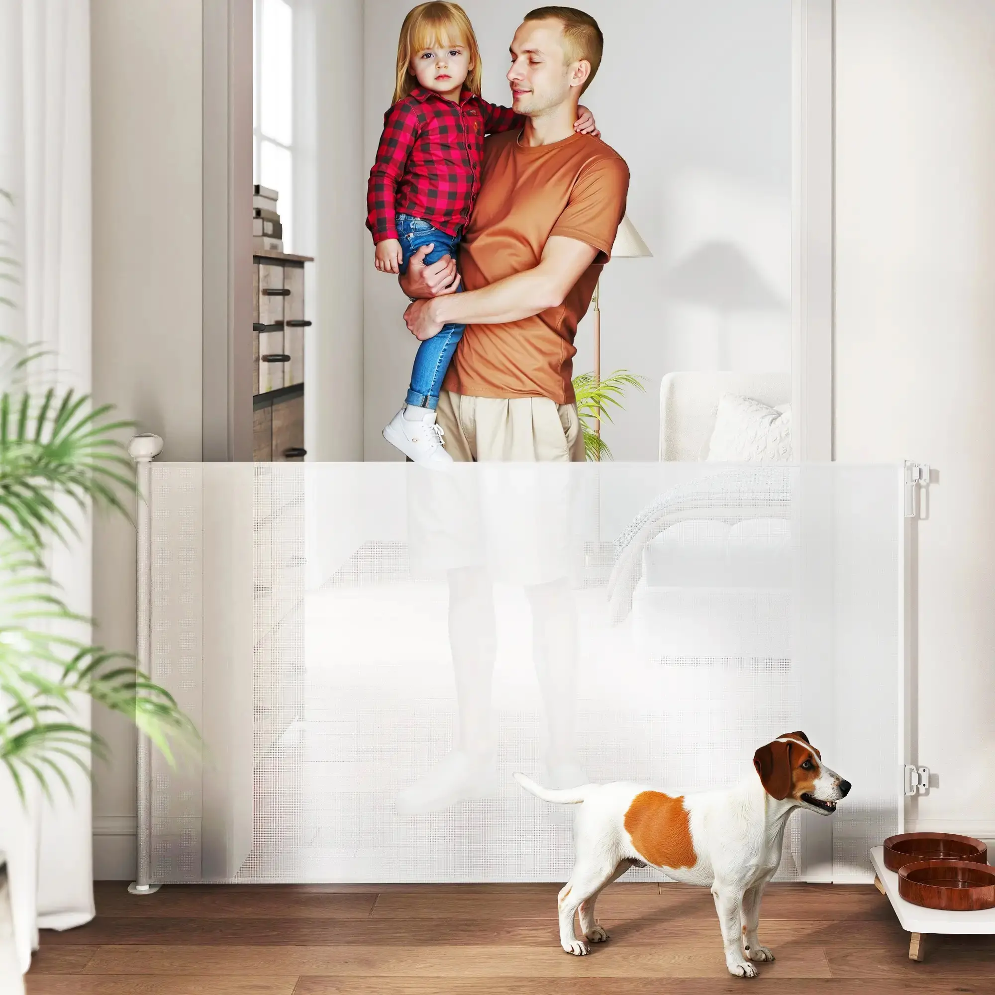 Защитный барьер для собак PawHut D06-266V00WT (White) - 5