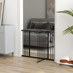 Bariera de protectie pentru animale PawHut D06-058BK (Black) Thumb