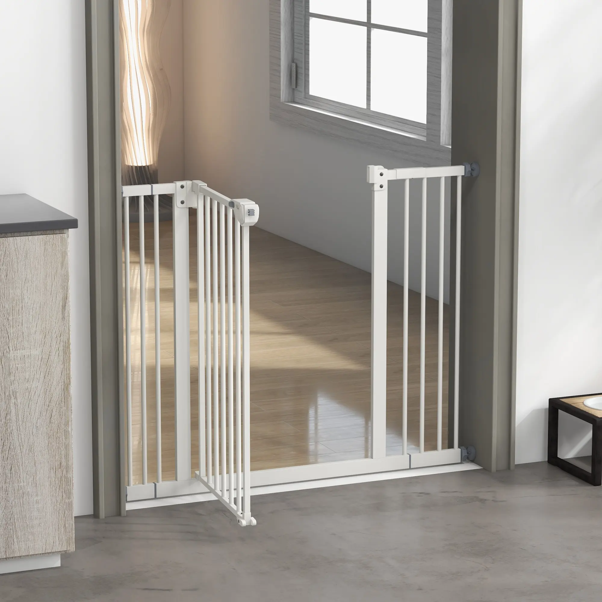 Bariera de protectie pentru animale PawHut D06-096V04WT (White) - 5