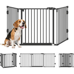 Bariera de protectie pentru animale PawHut D06-125BK (Black) Thumb