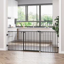 Bariera de protectie pentru animale PawHut D06-125BK (Black) Thumb