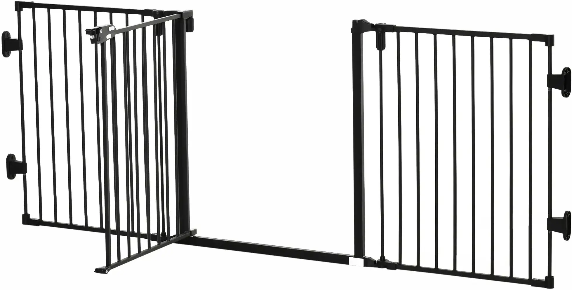 Bariera de protectie pentru animale PawHut D06-125BK (Black)