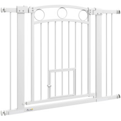 Bariera de protectie pentru animale PawHut D06-242V10WT (White) Thumb