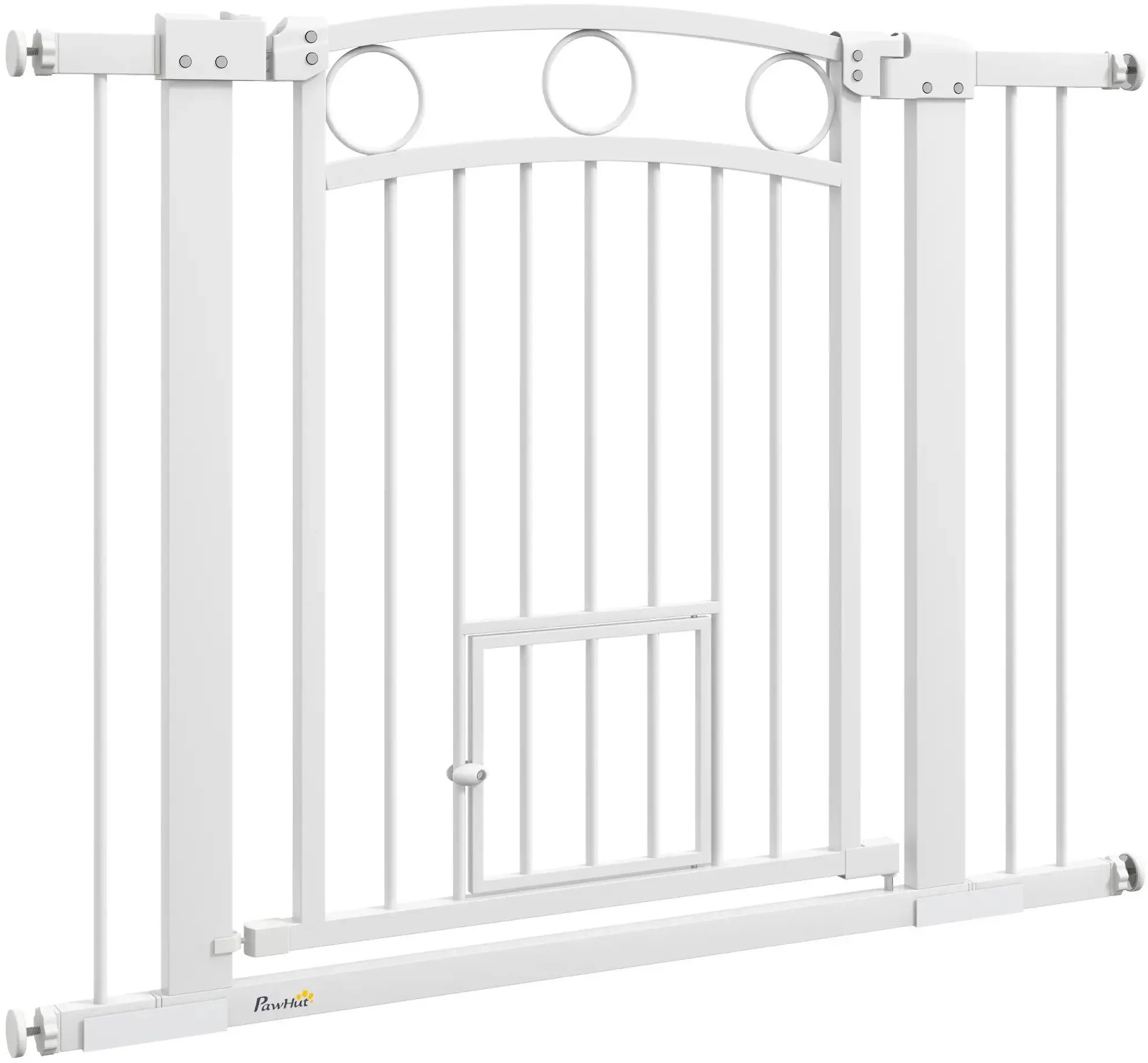 Bariera de protectie pentru animale PawHut D06-242V10WT (White) - 2