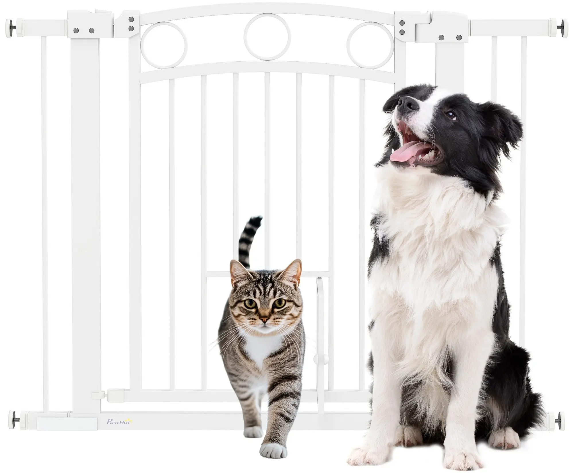 Bariera de protectie pentru animale PawHut D06-242V10WT (White) - 7