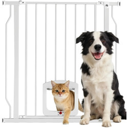 Bariera de protectie pentru animale PawHut D06-279V00WT (White) Thumb