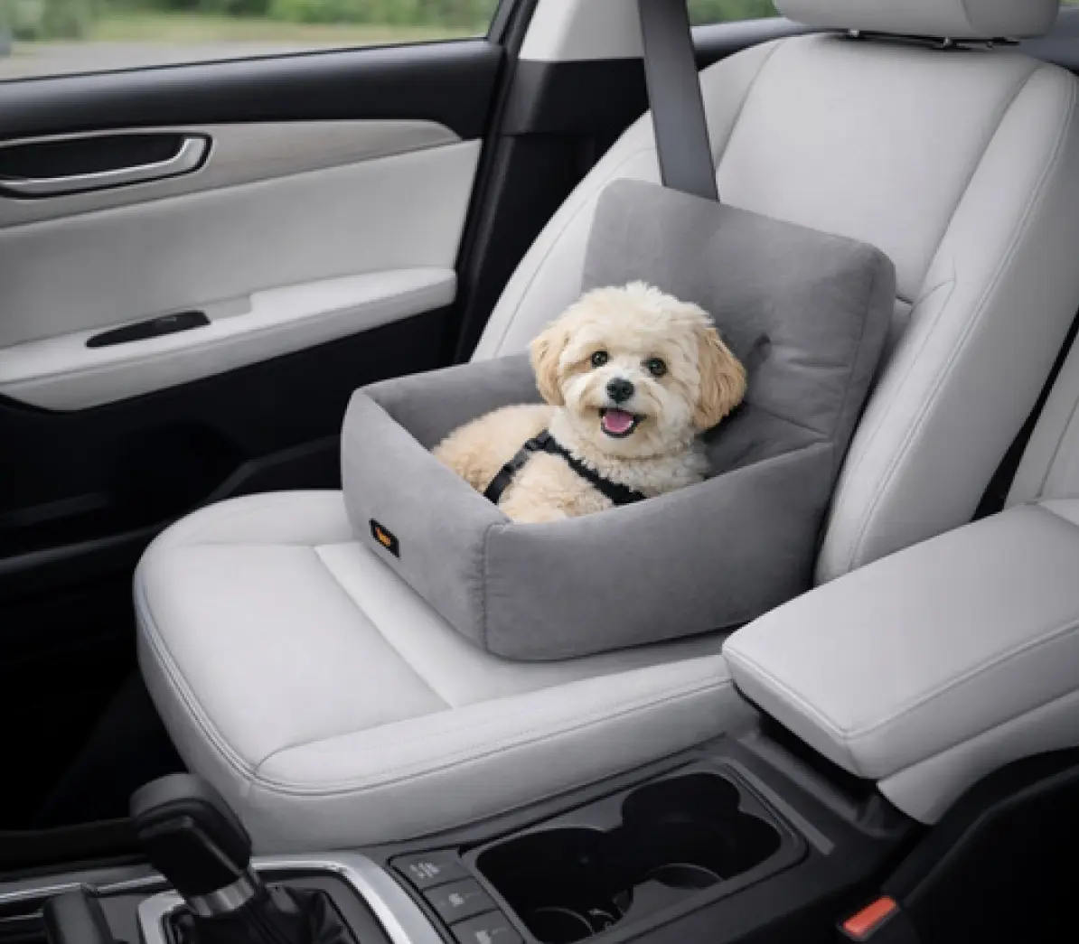 Автокресло для собак Purlov 5900779964471 (Grey) - 3
