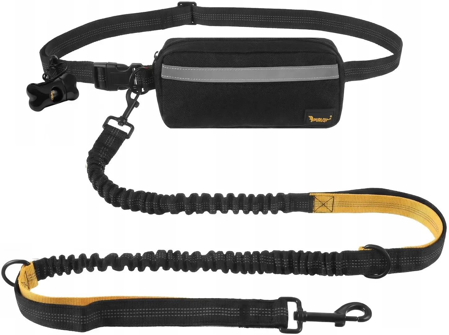 Поводок с поясным ремнем Purlov 24689 (Black)