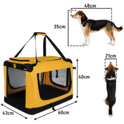 Сумка-переноска Purlov 5900779963429 (Yellow/Black) Thumb