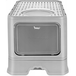 Закрытый туалет для кошек Purlov 27755 (Grey)