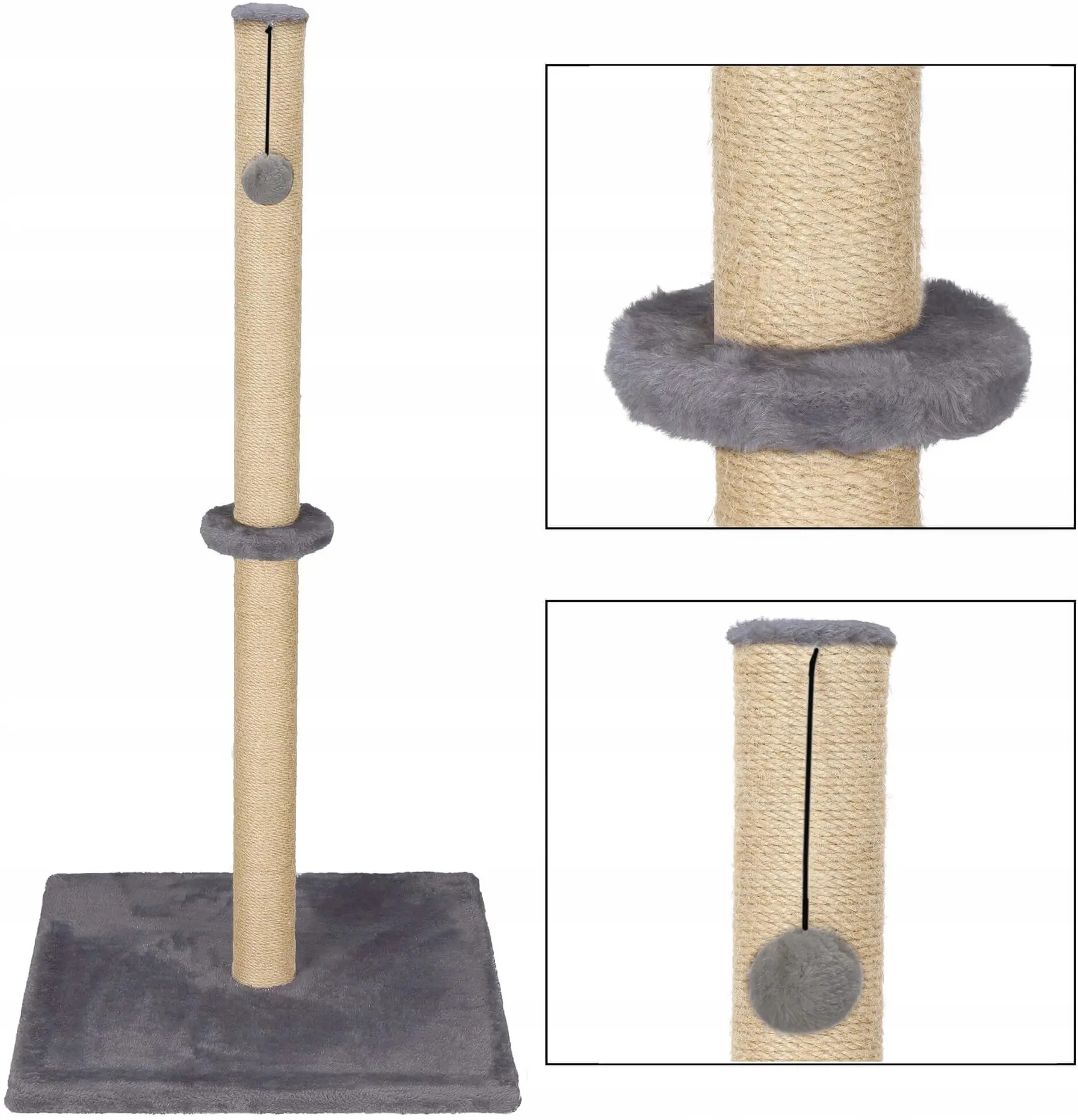 Когтеточка для кошек Springos PA1030 (Beige/Gray) - 3