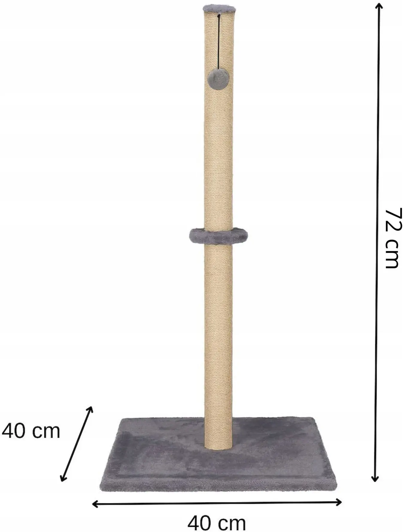 Когтеточка для кошек Springos PA1030 (Beige/Gray) - 6
