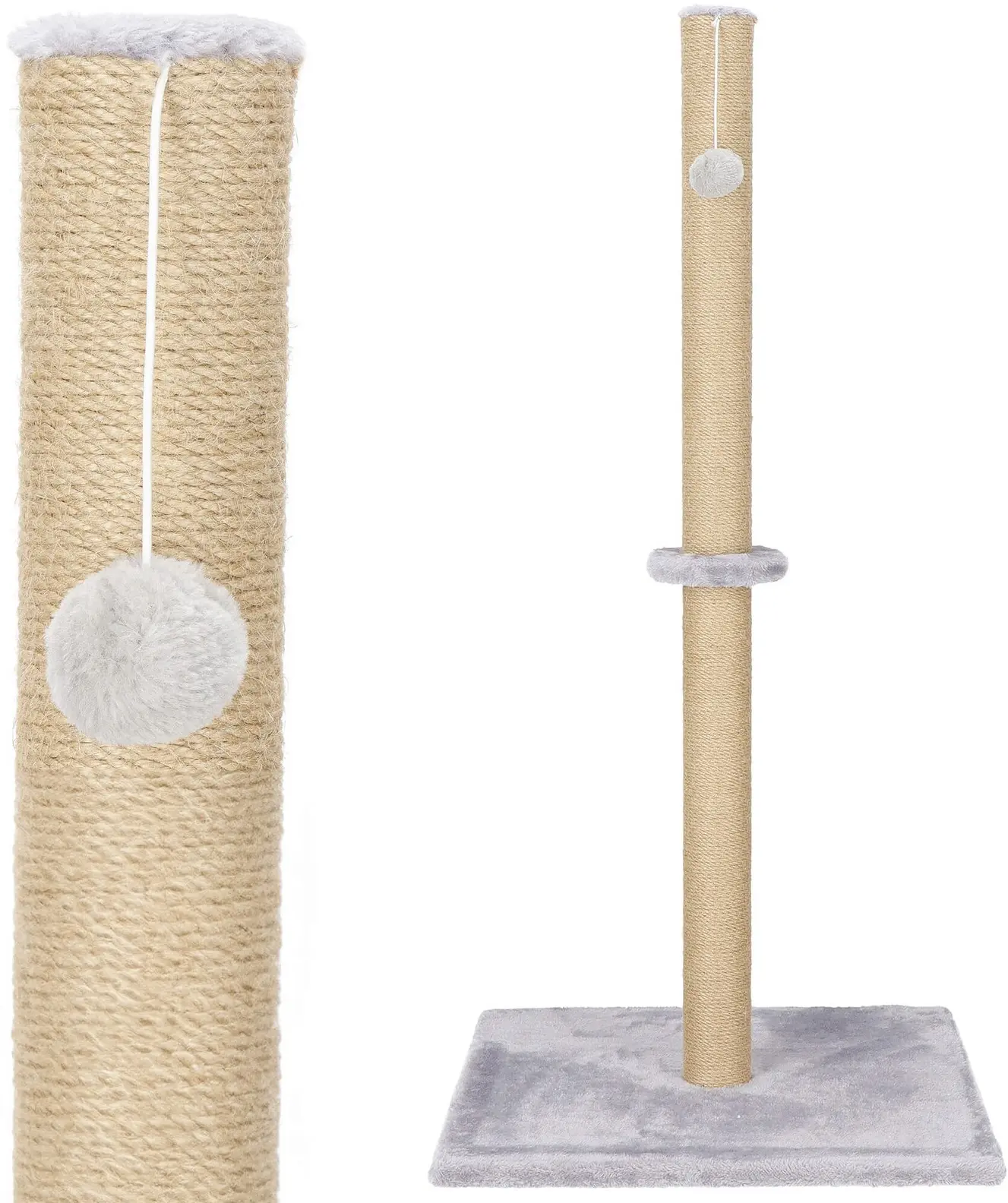 Stalp de zgariat pentru pisici Springos PA1031 (Beige/Light Gray) - 3