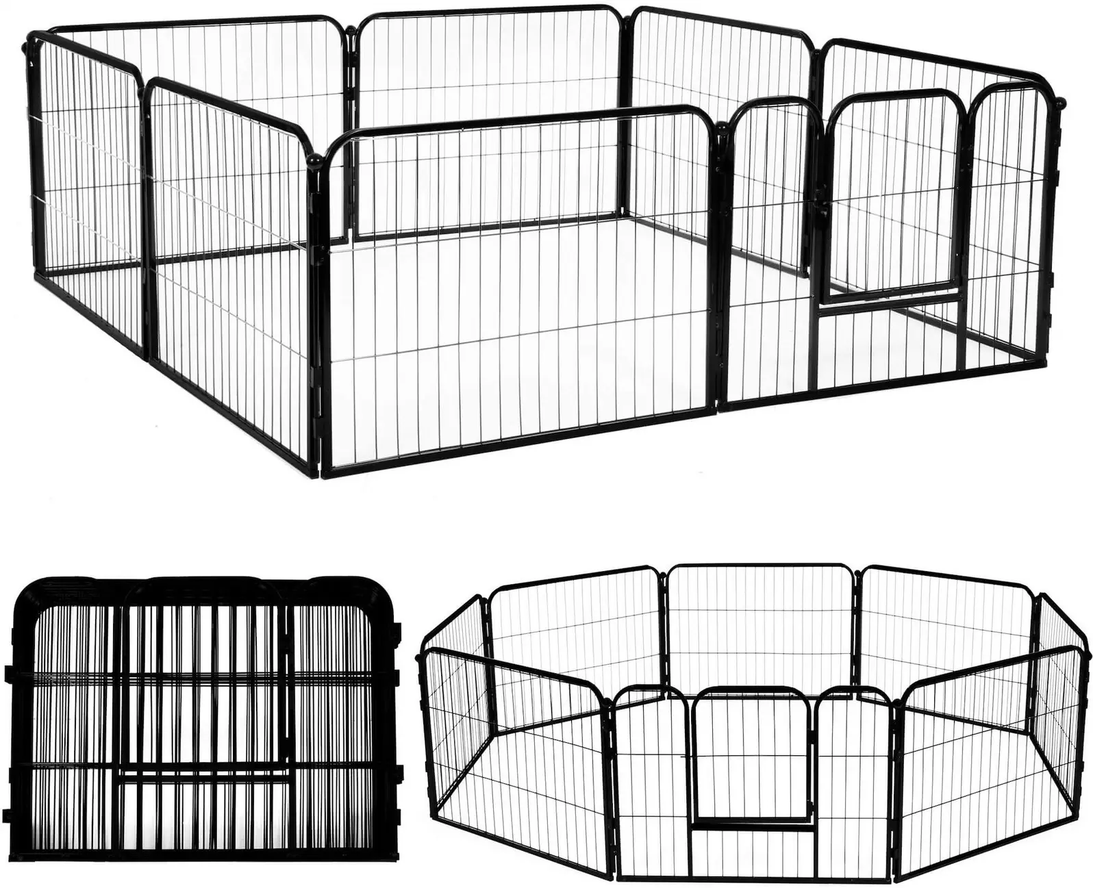Загон для собак Springos PA1002 (Black) - 2