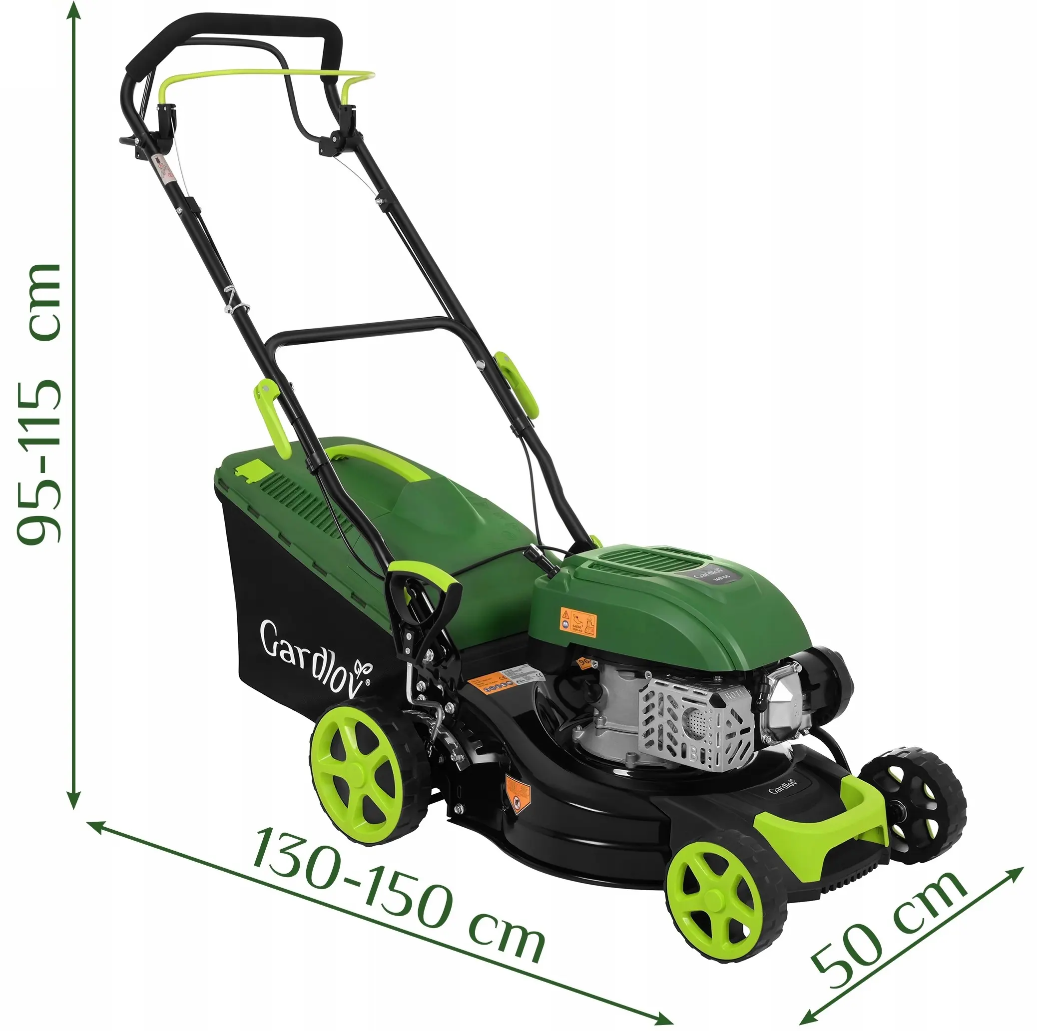 Бензиновая газонокосилка Gardlov DriveX (Green/Black) - 6