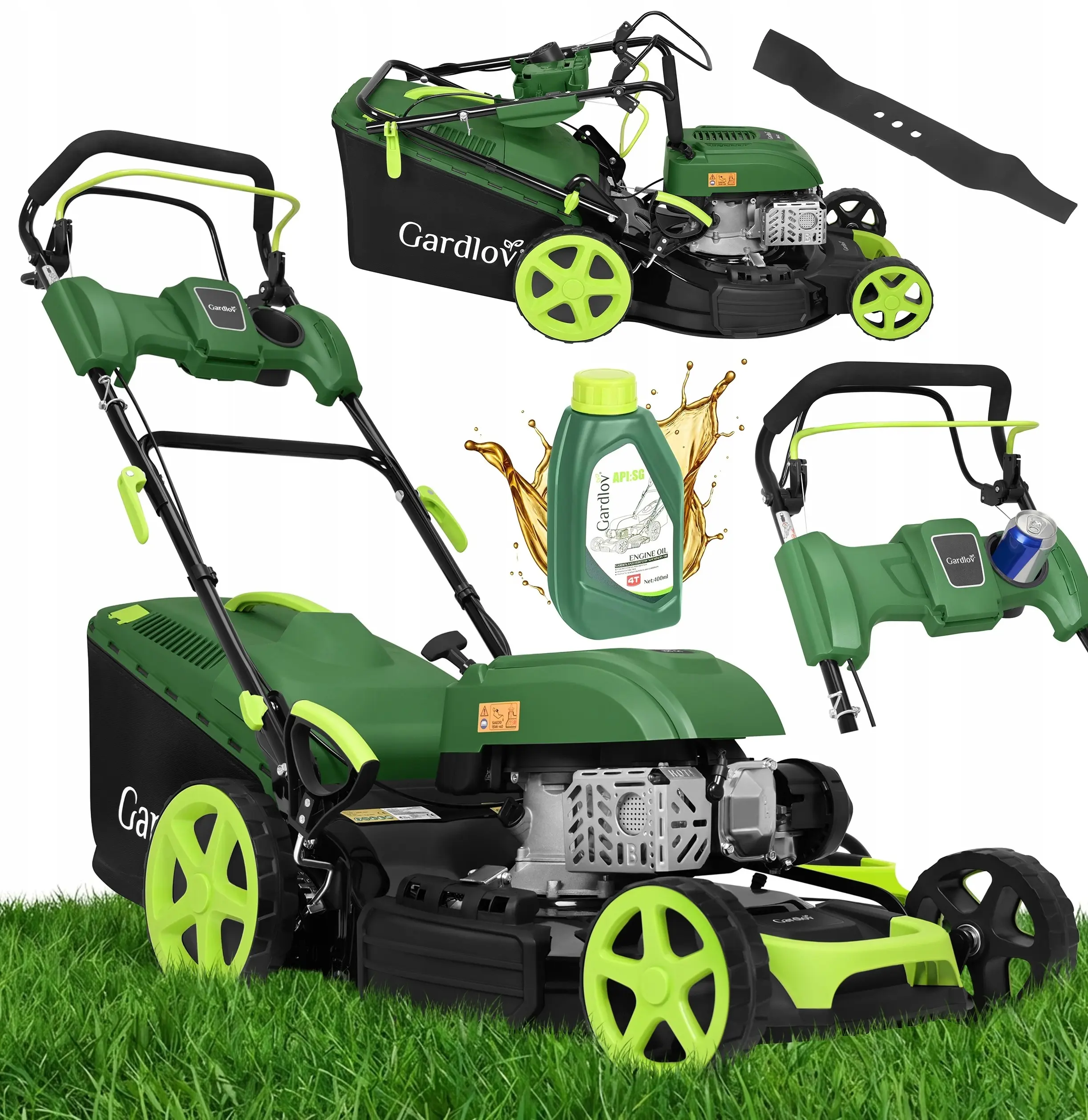 Бензиновая газонокосилка Gardlov DriveXPro (Green/Black) - 6