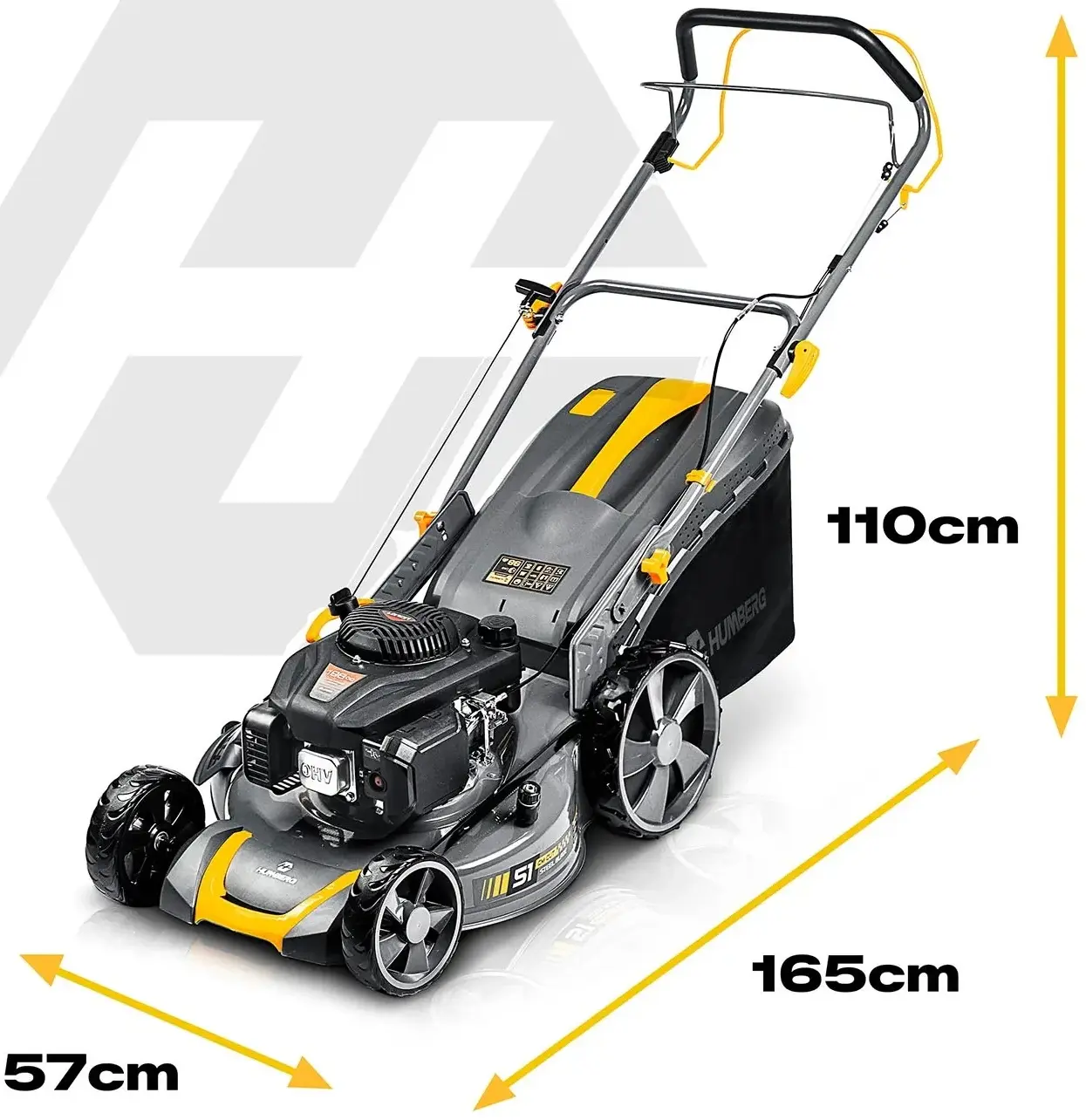 Masina de tuns iarba pe benzina Humberg HM-601 560100Z (Black/Grey) - 2