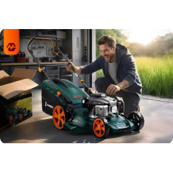 Masina de tuns iarba pe benzina Humberg HM-601 560101Z (Blue/Orange) Thumb