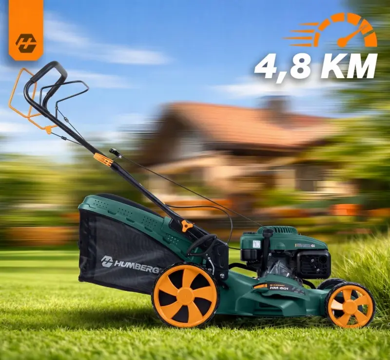 Masina de tuns iarba pe benzina Humberg HM-601 560101Z (Blue/Orange) - 3