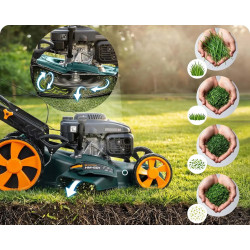 Masina de tuns iarba pe benzina Humberg HM-601 560101Z (Blue/Orange) Thumb