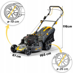 Masina de tuns iarba pe benzina Humberg HM-602 560200Z (Black/Grey) Thumb