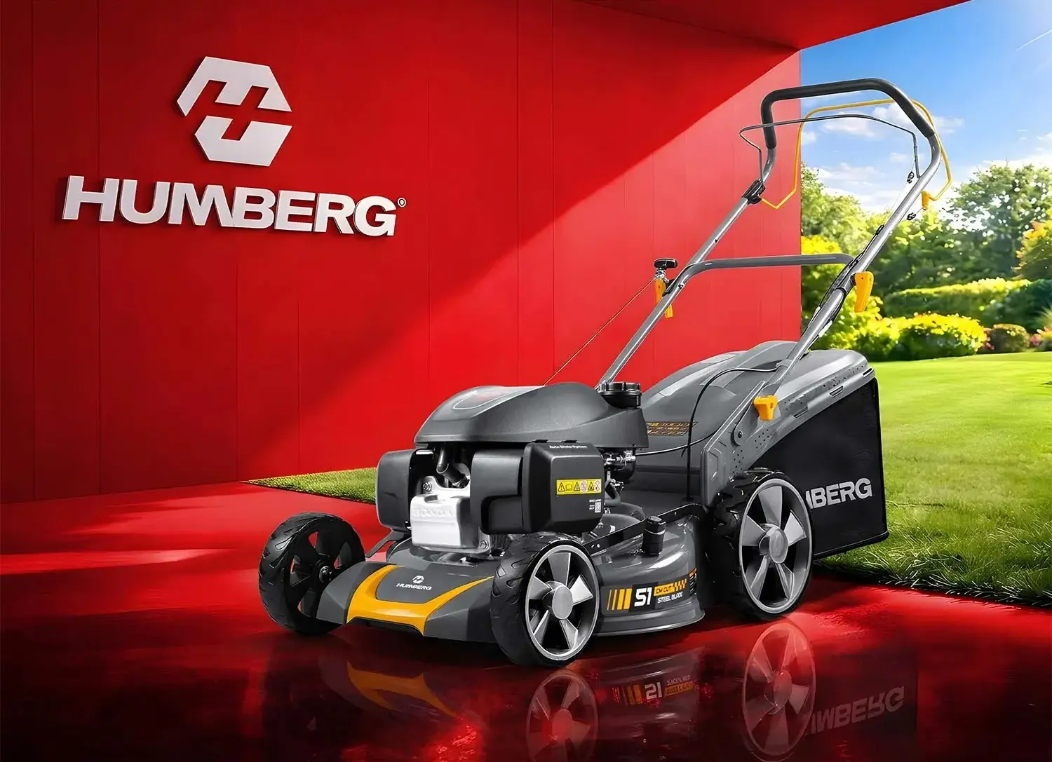 Бензиновая газонокосилка Humberg HM-603 560300Z (Black/Grey) - 11