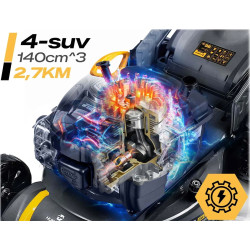Masina de tuns iarba pe benzina Humberg HM-604 560400Z (Grey) Thumb