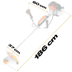 Motocoasa Humberg HM-613 + accesorii Thumb