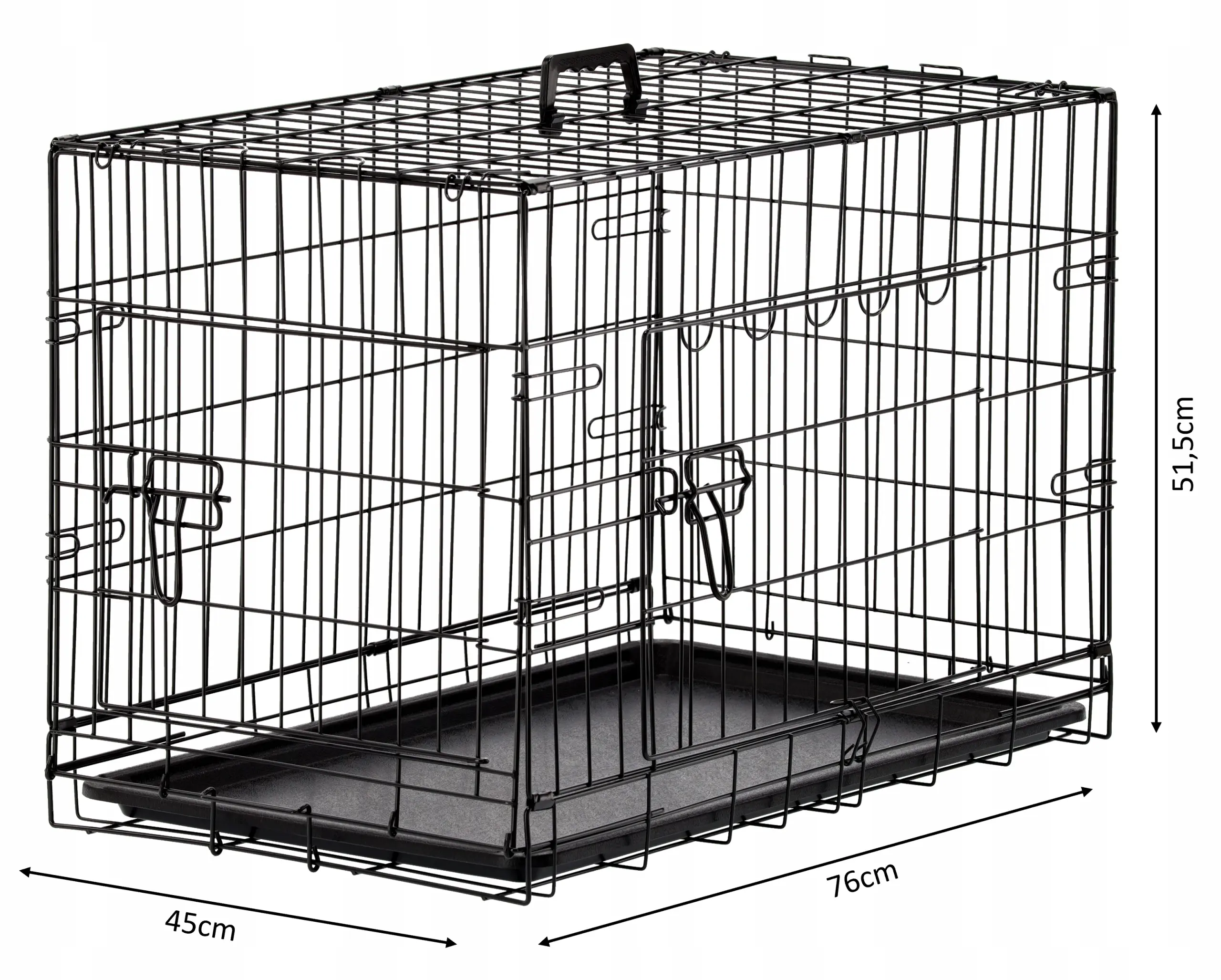 Клетка для собак Chomik PET9661 (Black) - 5