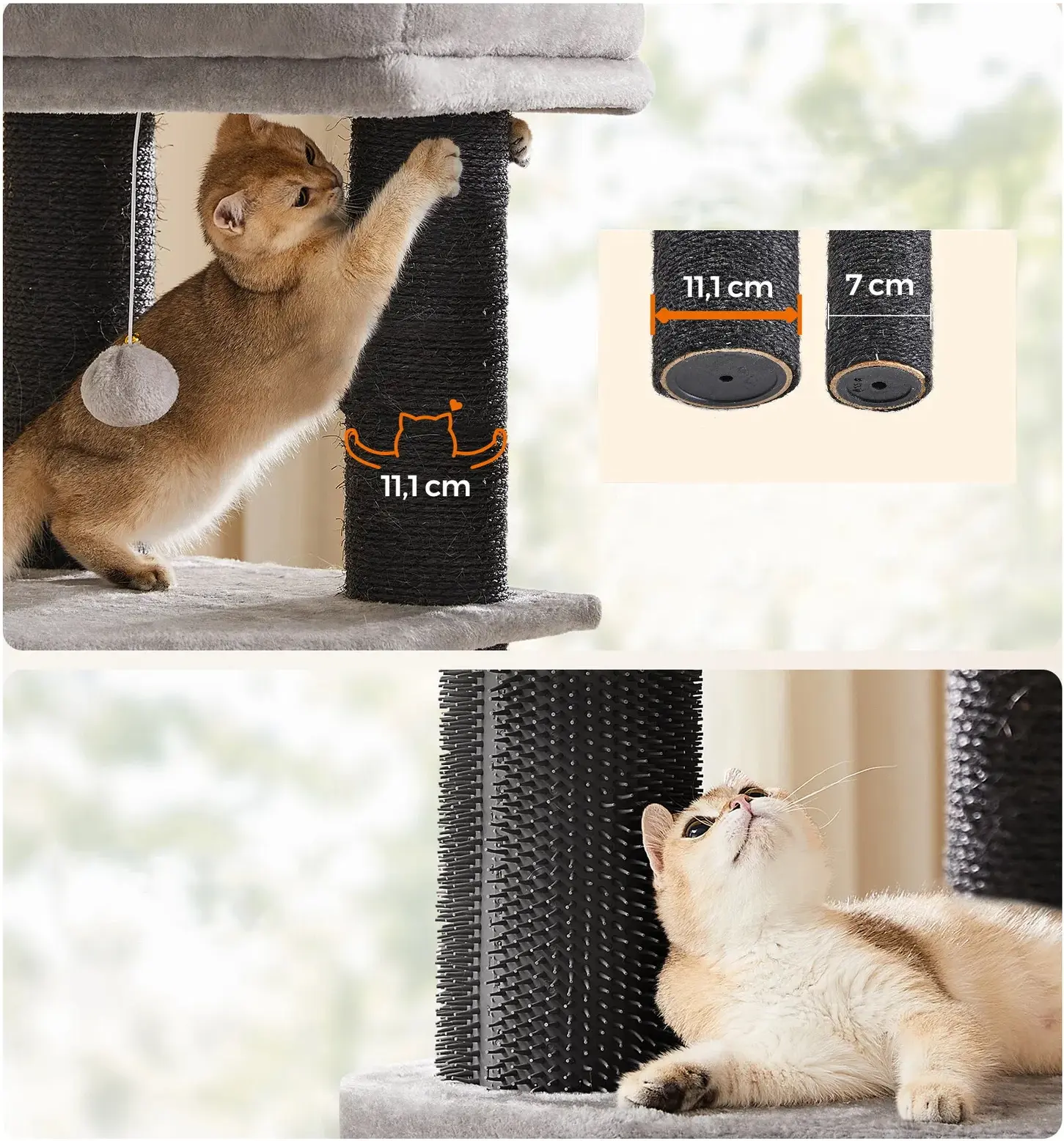 Ansamblu de joaca pentru pisici Feandrea PCT003W01 (Dove Grey/Black) - 8