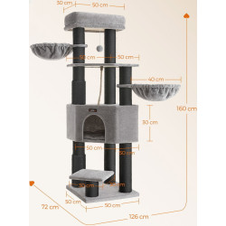 Ansamblu de joaca pentru pisici Feandrea PCT003W01 (Dove Grey/Black) Thumb