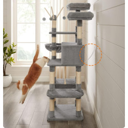 Игровой комплекс для кошек Feandrea PCT087W01 (Light Grey) Thumb