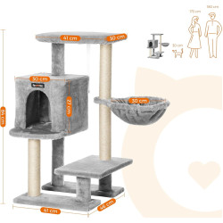 Ansamblu de joaca pentru pisici Feandrea PCT142W01 (Light Grey) Thumb