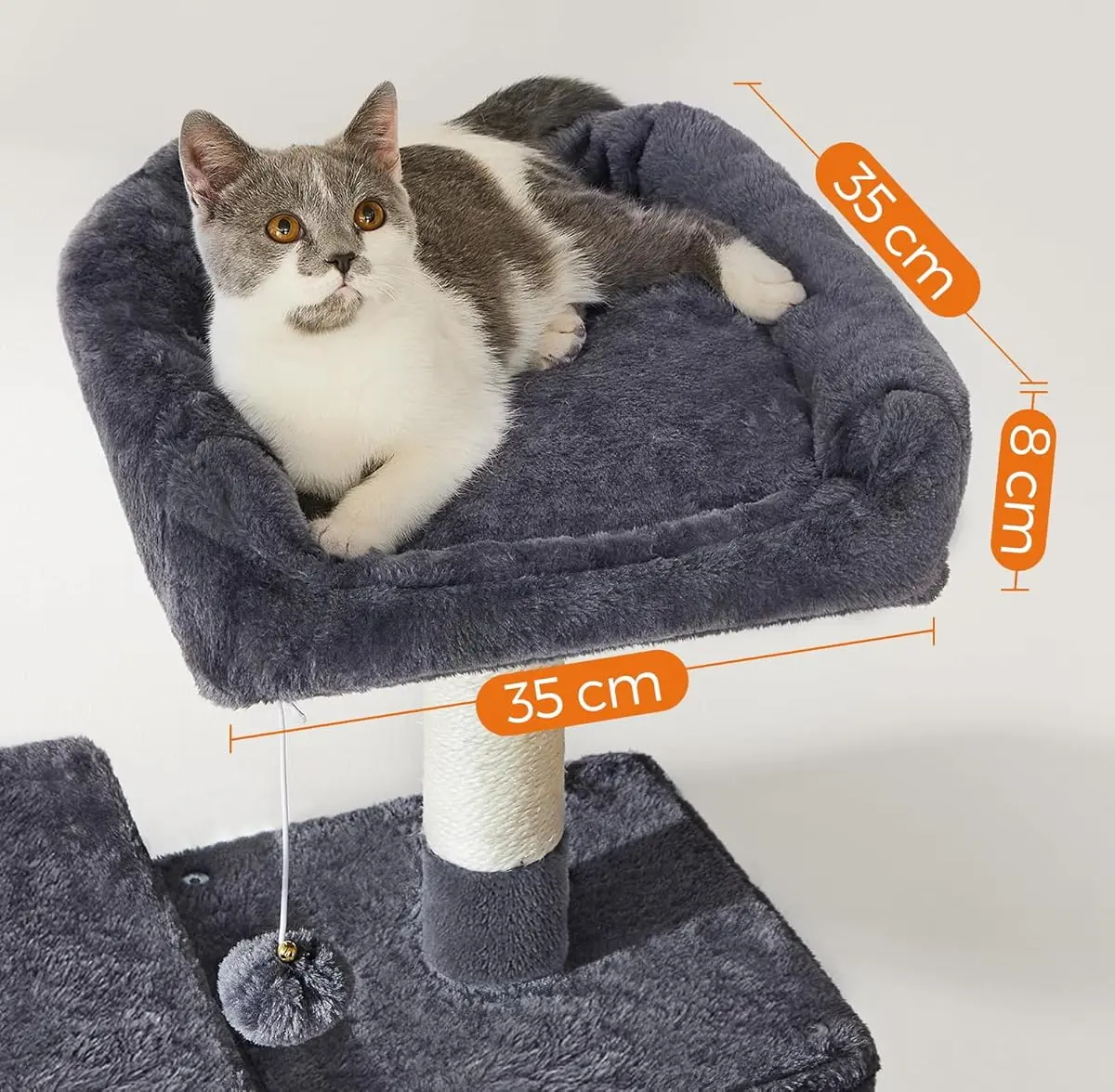 Игровой комплекс для кошек Feandrea PCT161G01 (Smoky Grey) - 6