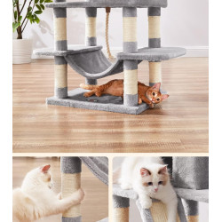 Игровой комплекс для кошек Feandrea PCT165W01 (Light Grey) Thumb