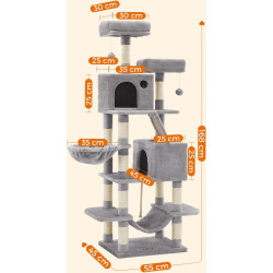 Игровой комплекс для кошек Feandrea PCT165W01 (Light Grey) Thumb