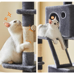 Ansamblu de joaca pentru pisici Feandrea PCT190G01 (Smoky Grey) Thumb